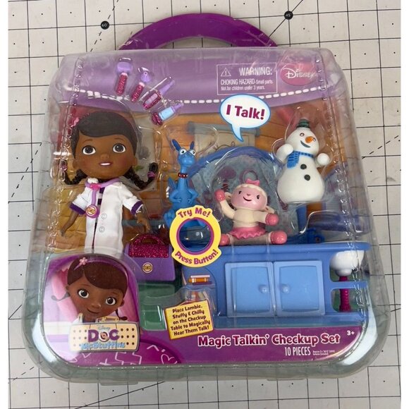 Disney Doc McStuffins Magic Talkin Checkup Set 10 Pieces For Ages 3+ - Picture 2 of 9